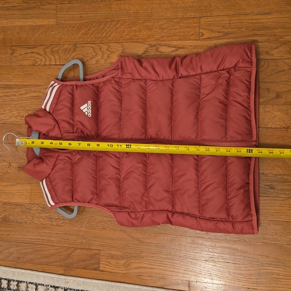 ADIDAS BRAND SIGNATURE WOMEN'S "WONDER RED" PUFFER DOWN VEST SIZE SMALL - Picture 13 of 16